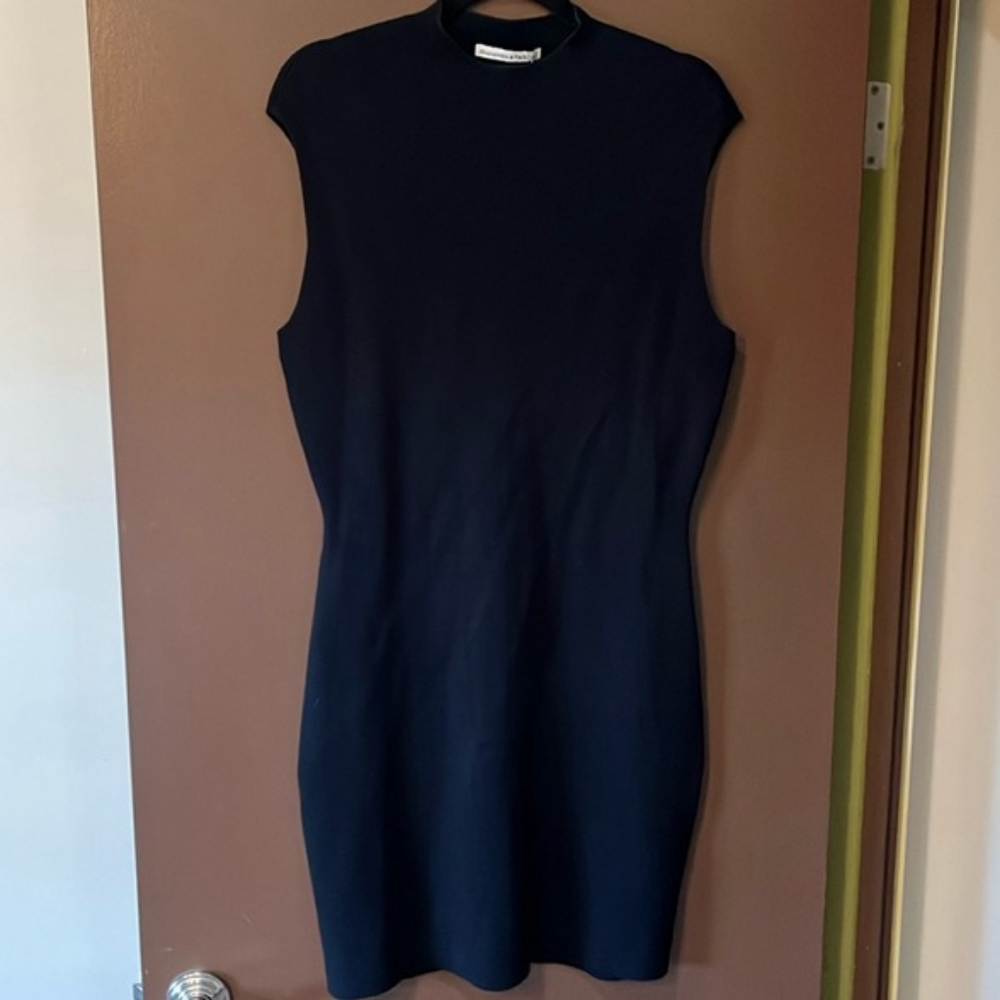 NWT  Black Sweater Midi Dress - Large Tall